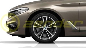 BMW 5 G30 G31 KOMPLETNE KOŁA ZIMOWE 17 V Spoke 631 DUNLOP ROF z RDC