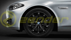 BMW 6 F12 F13 F06 KOMPLETNE KOŁA ZIMOWE 18 Star Spoke 365 czarne CONTINENTAL z czujnikiem RDC