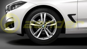BMW 3 GT F34 KOMPLETNE KOŁA ZIMOWE 18 V Spoke 658 CONTINENTAL z czujnikiem RDC